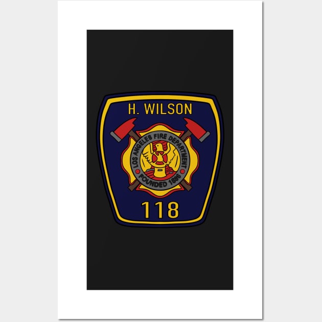 Station 118 LAFD Badge | 911 Hen Wilson Wall Art by icantdrawfaces